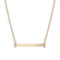 Collier Marcello Pane Femme Letters in Argent Zirconia CLYL 003 G - CLYL 003 G